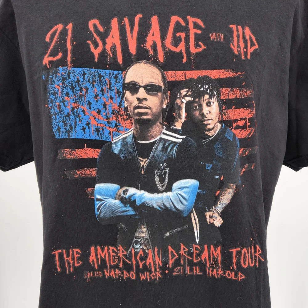 21 Savage The American Dream 2024 Concert T-Shirt XL JJD Nardo Wick Lil Harold